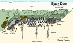 blackadder plan of the wreck